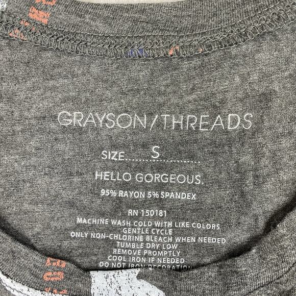 Grayson Threads Tank Top Sz S Gray California Bear Logo Printed NWT - Picture 5 of 7